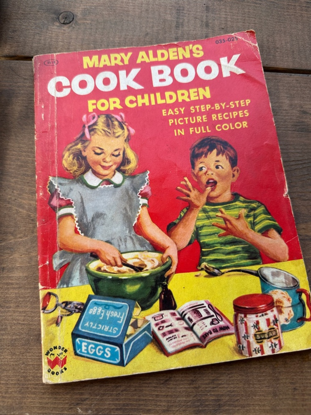 Mary Alden's Cook Book For Children - Red Illustrated Cover 1955